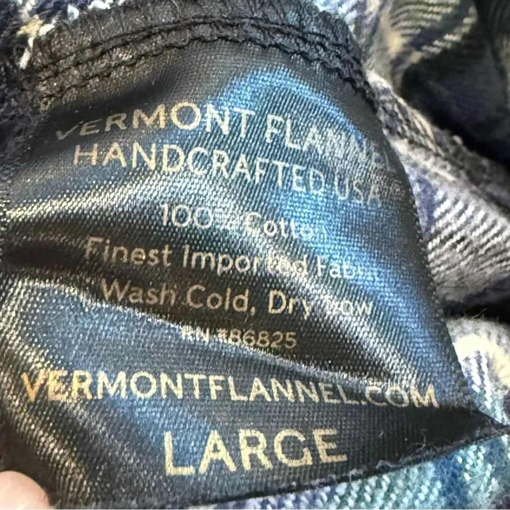 Vermont Flannel Blue Plaid Jogger Pants - Picture 7 of 11